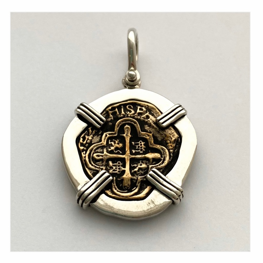 Mel Fisher Shipwreck Atocha Recreation Coin Pendant 4 Reales